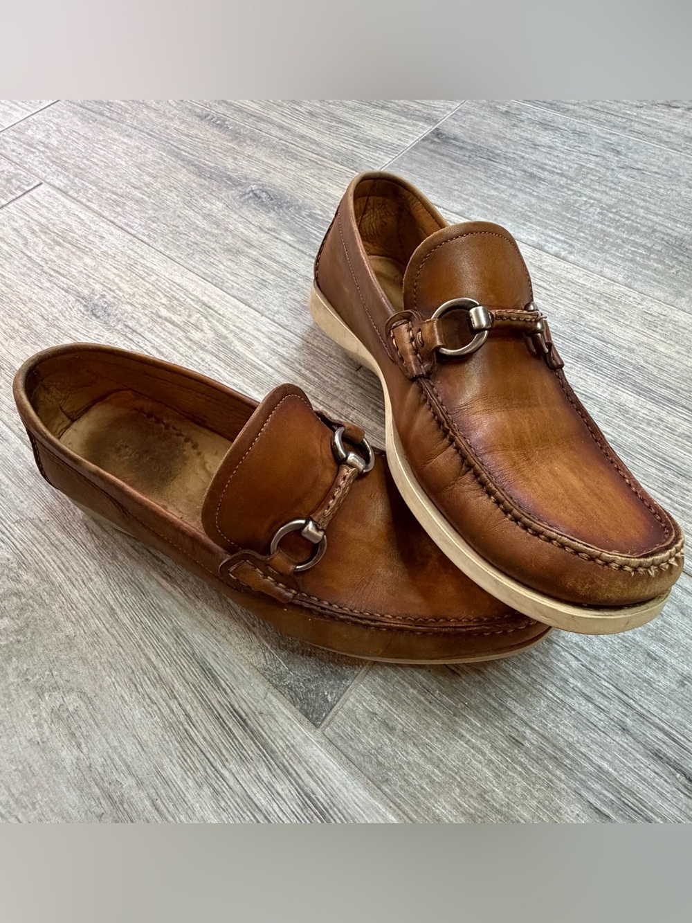Magnanni Marbella Tabaco Loafers Horsebit Size 8 M US (19475) Spain